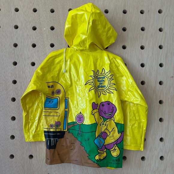 toddler Vintage barney raincoat - Picture 1 of 16